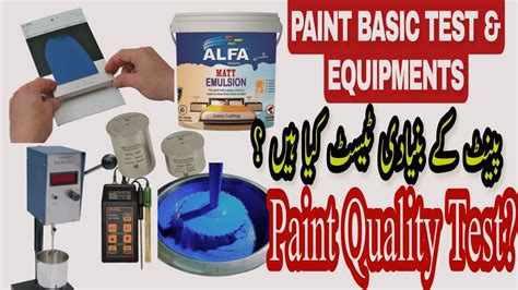 paint quality test|how to test paint samples.